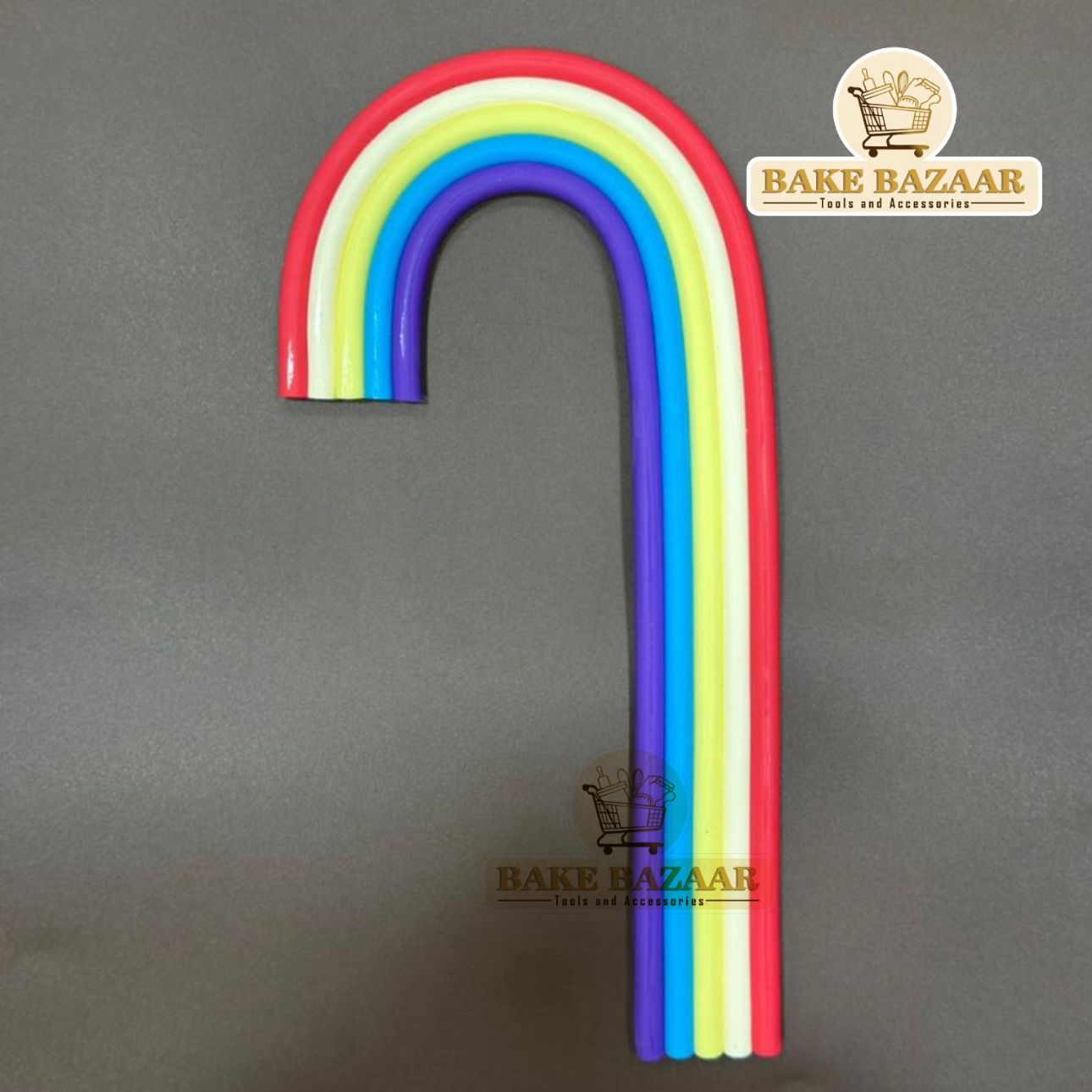 Silicone Rainbow Cake Topper Multicolor (4)