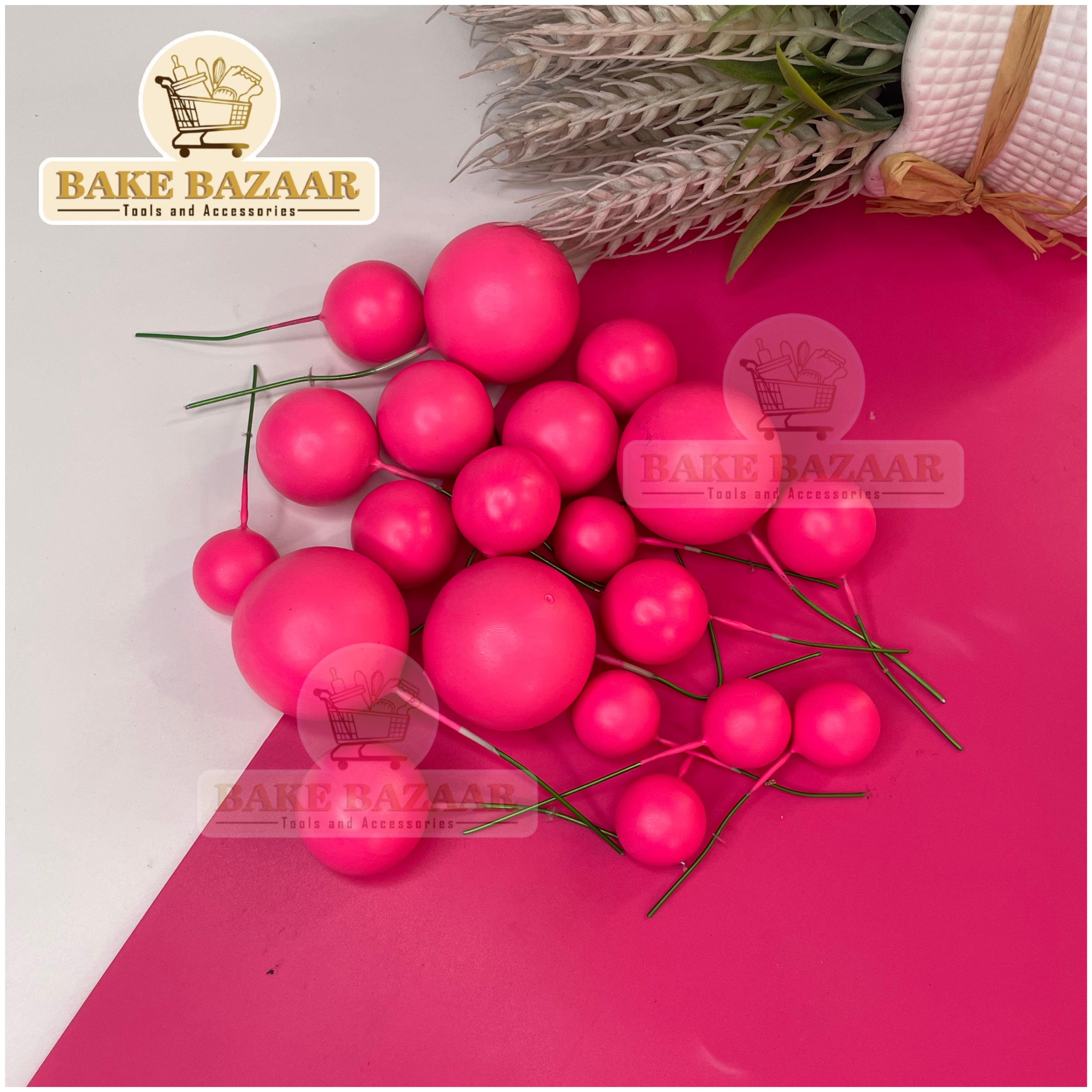 Pink Matte Faux Ball