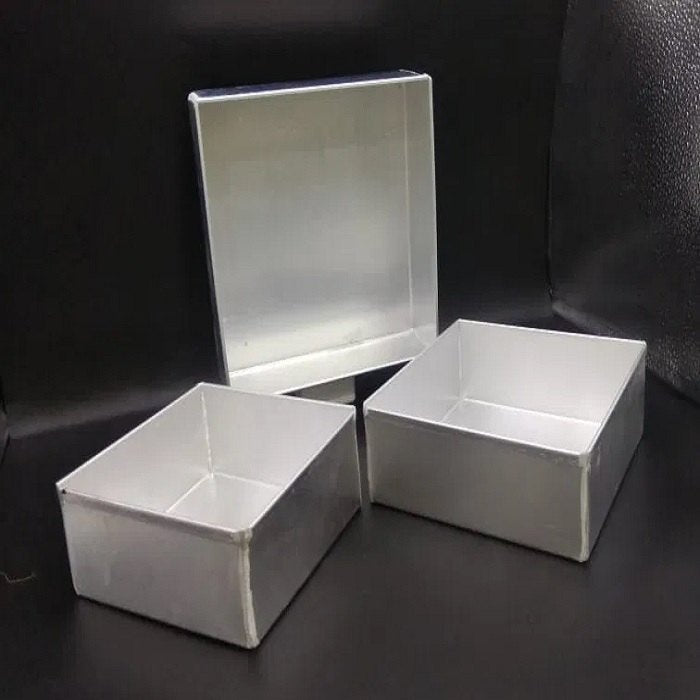 Square Aluminum Tin (Size-4x4x2)