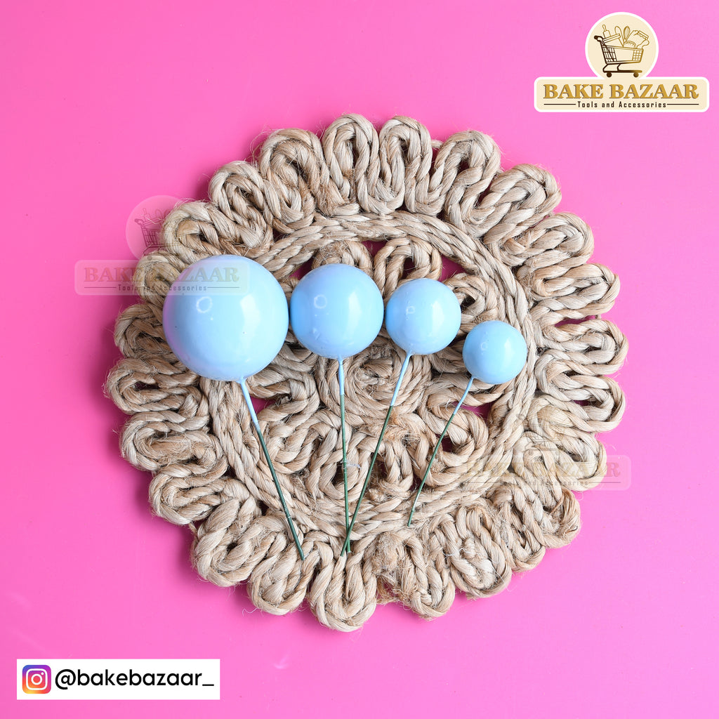 Sky Blue Shining Faux Ball