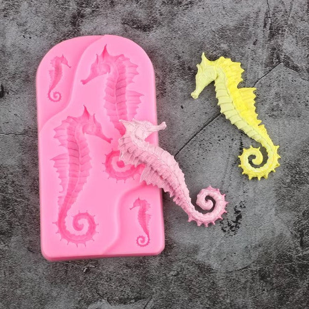 Seahorse Fondant Mold Seahorse Candy Chocolate Silicone Molds For Cake Decorating Cupcake Topper