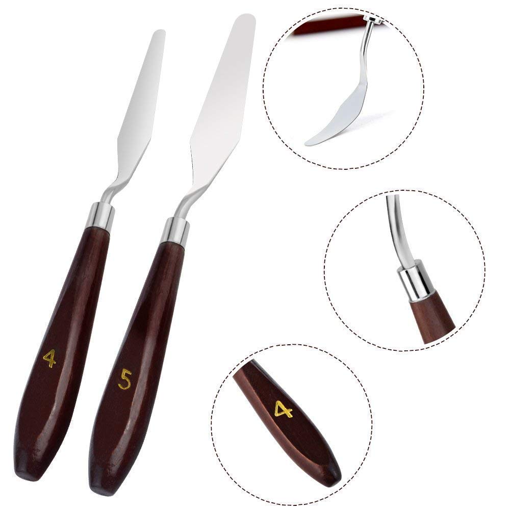 Stainless Steel Palette Knife Set 5 PCS
