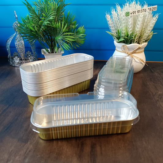 Disposable Baking Tins Foil Pans With Lids (gold)