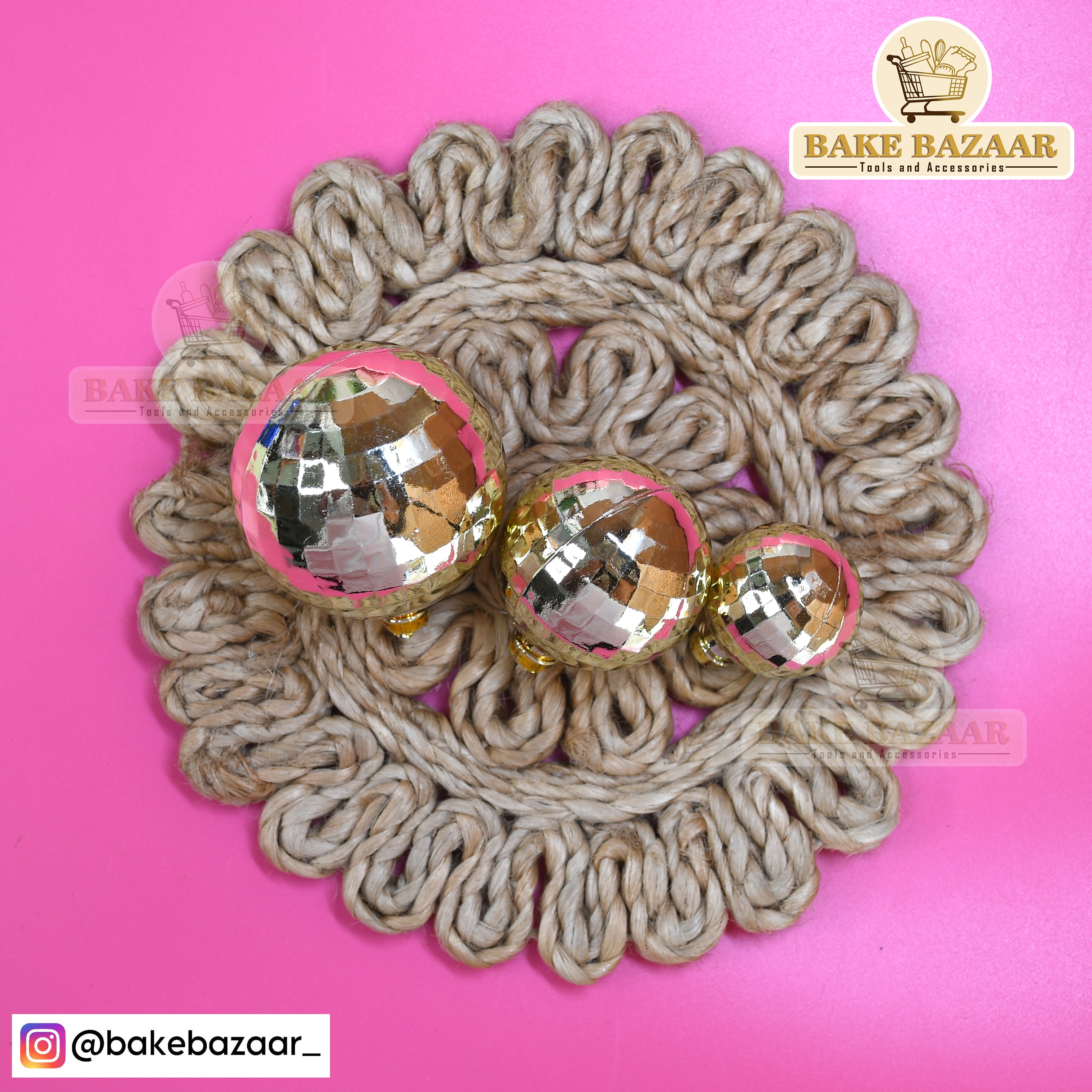 Golden Disco Faux Ball