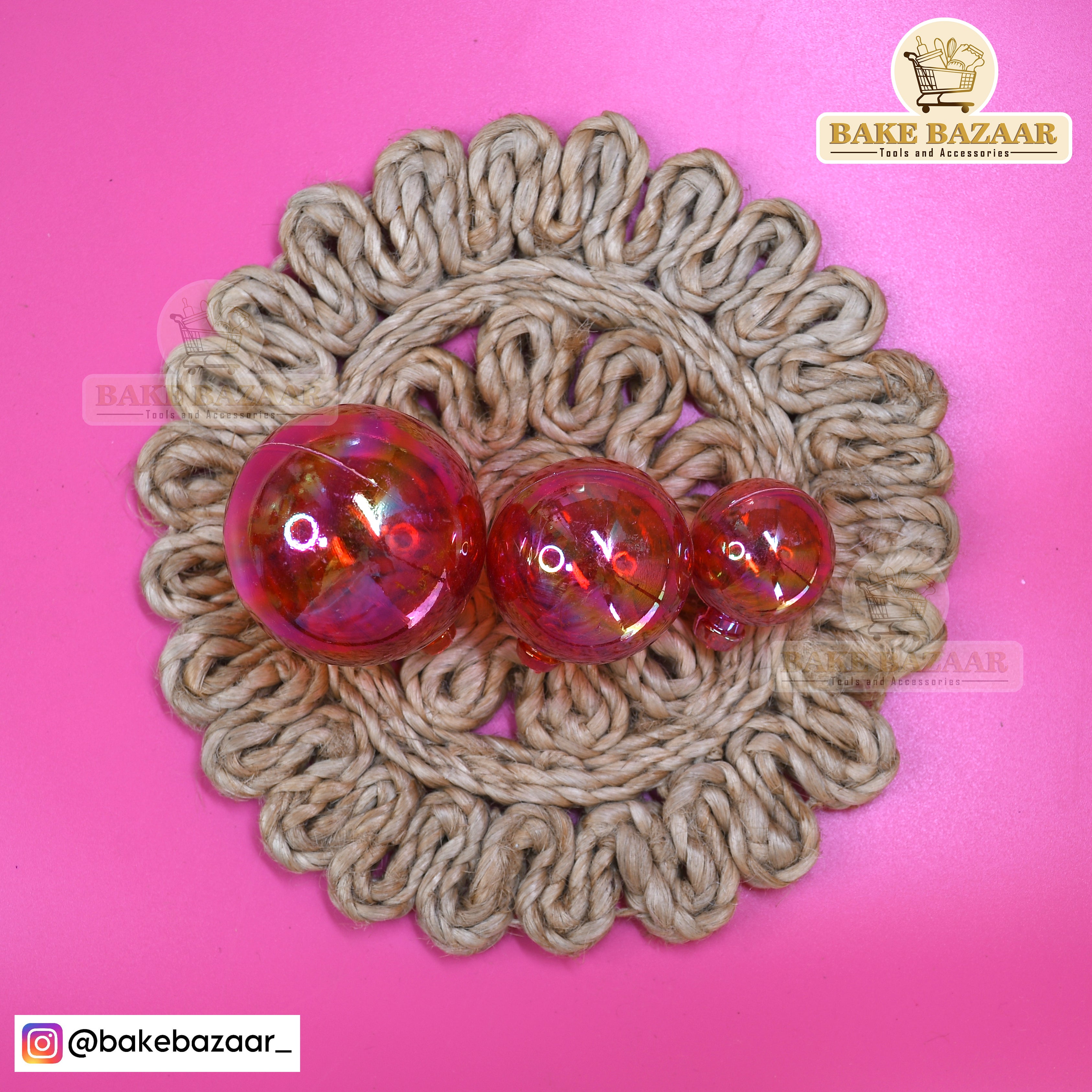 Red Crystal Faux Ball