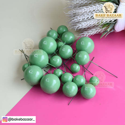 Light Green Shining Faux Ball