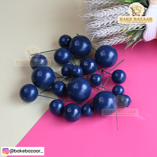 Royal Blue Shining Faux Ball