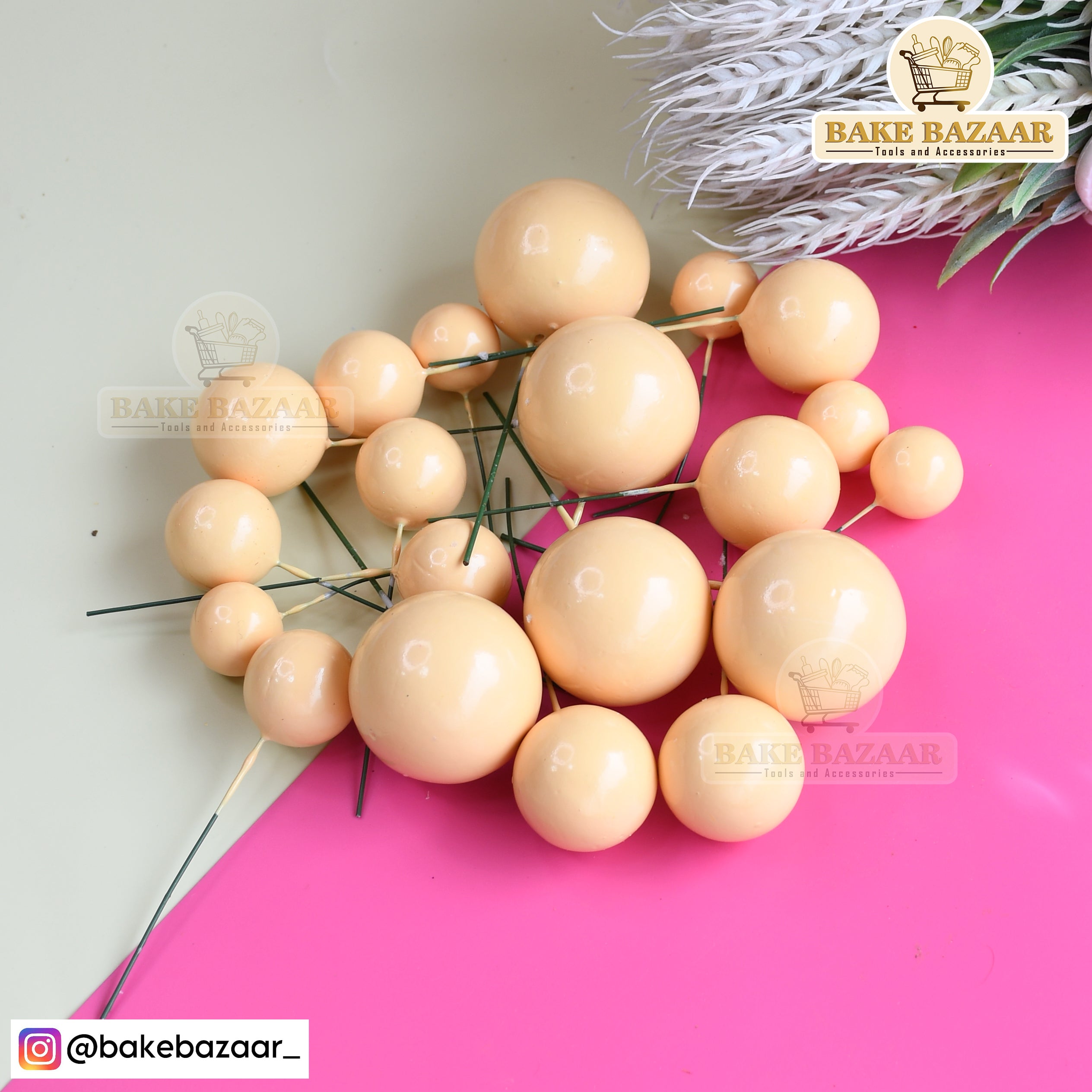 Yellow Shining Faux Ball