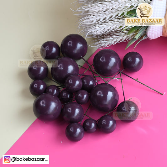 Dark Purple Shining Faux Ball