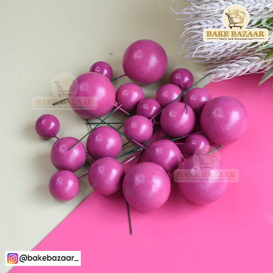 Dark Pink Shining Faux Ball