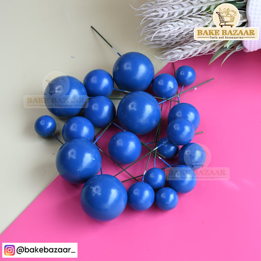 Dark Blue Shining Faux Ball