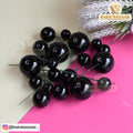 Black Shining Faux Ball