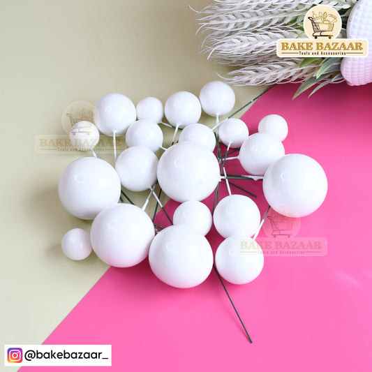 White Shining Faux Ball