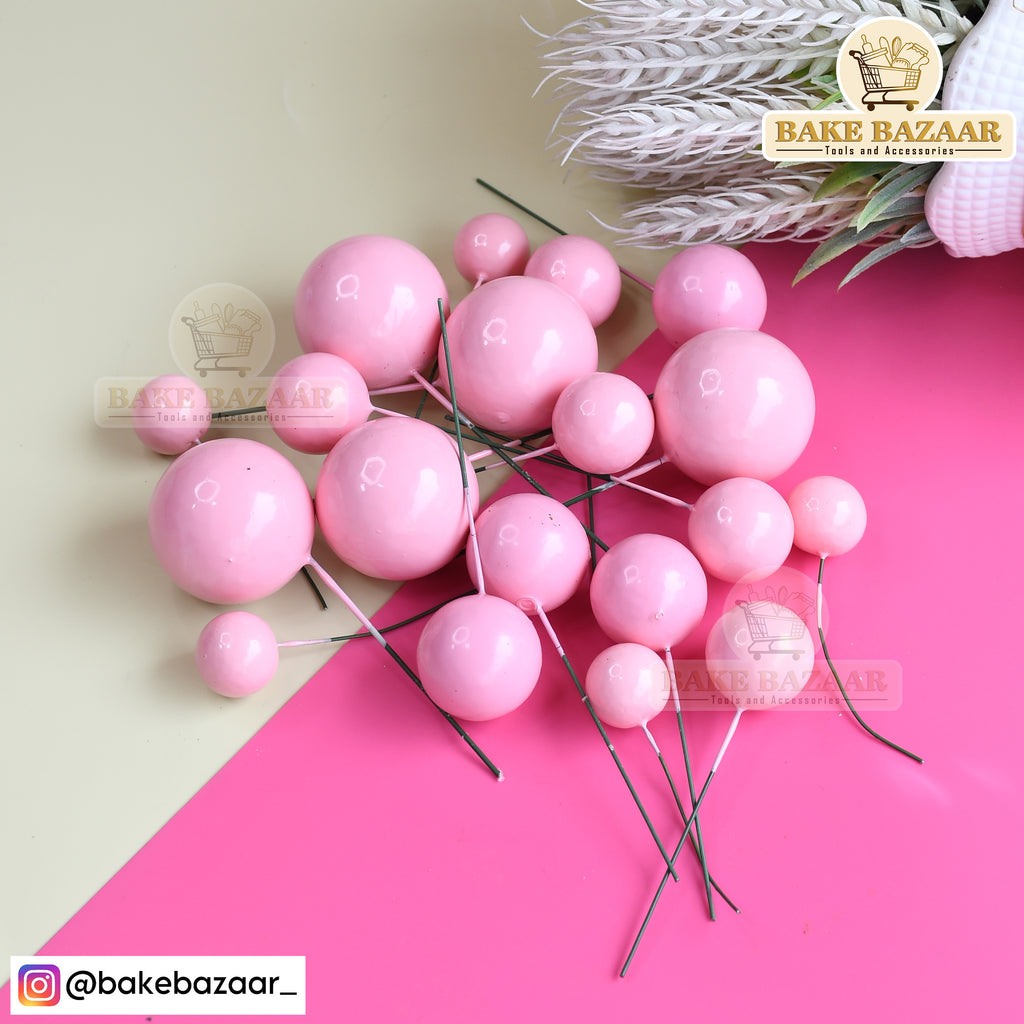 Baby Pink Shining Faux Ball