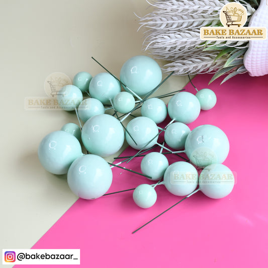 Mint Green Shining Faux Ball