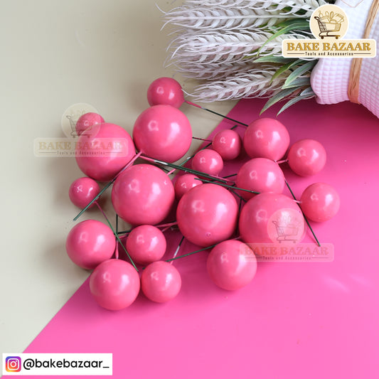 Pink Shining Faux Ball