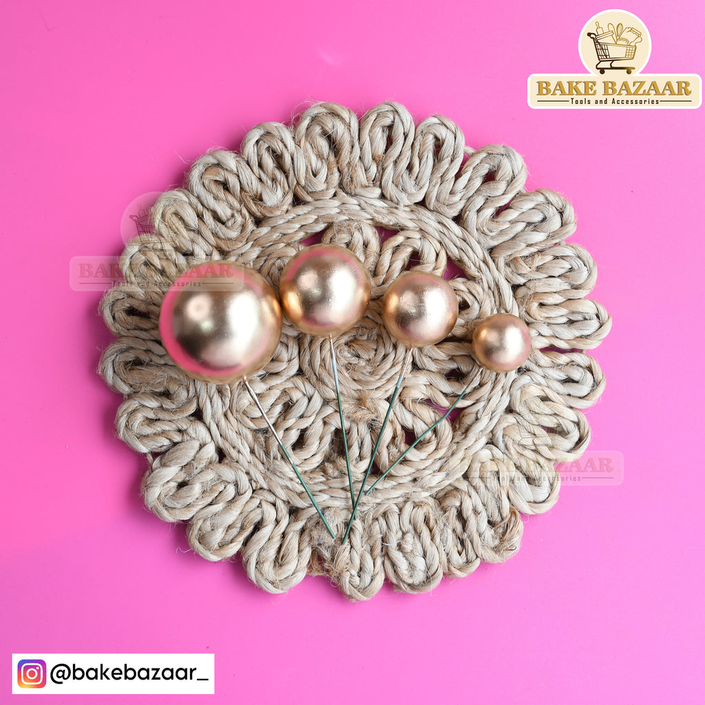 Golden Shining Faux Ball