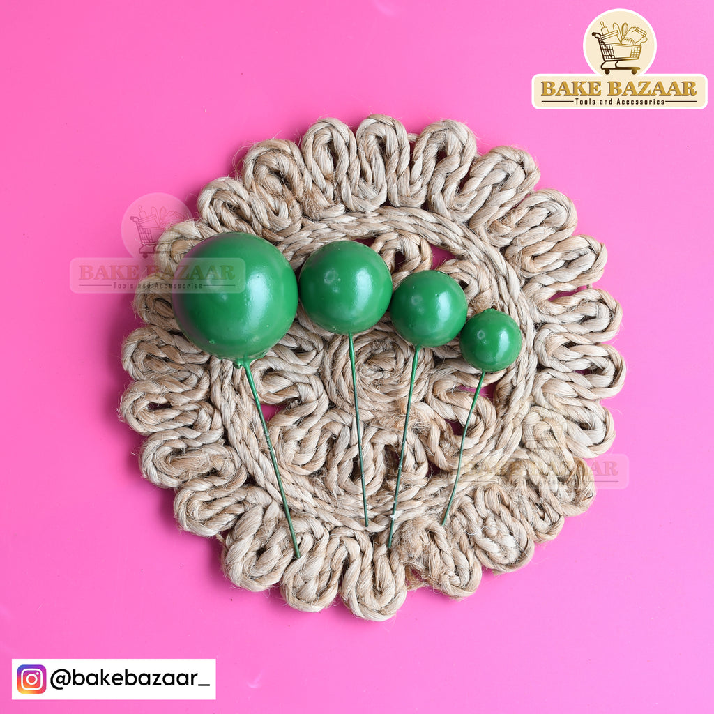 Dark Green Faux Ball