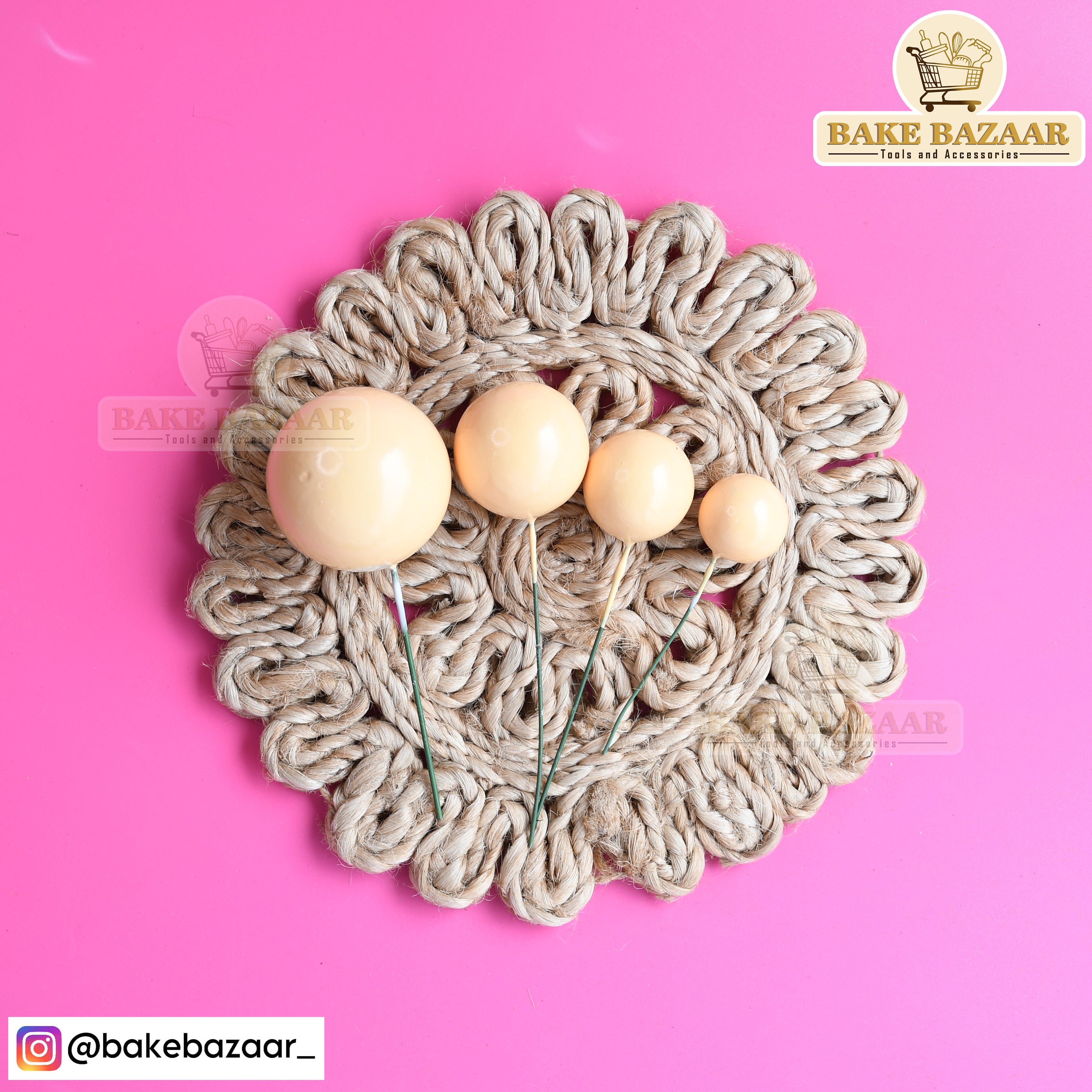 Yellow Shining Faux Ball