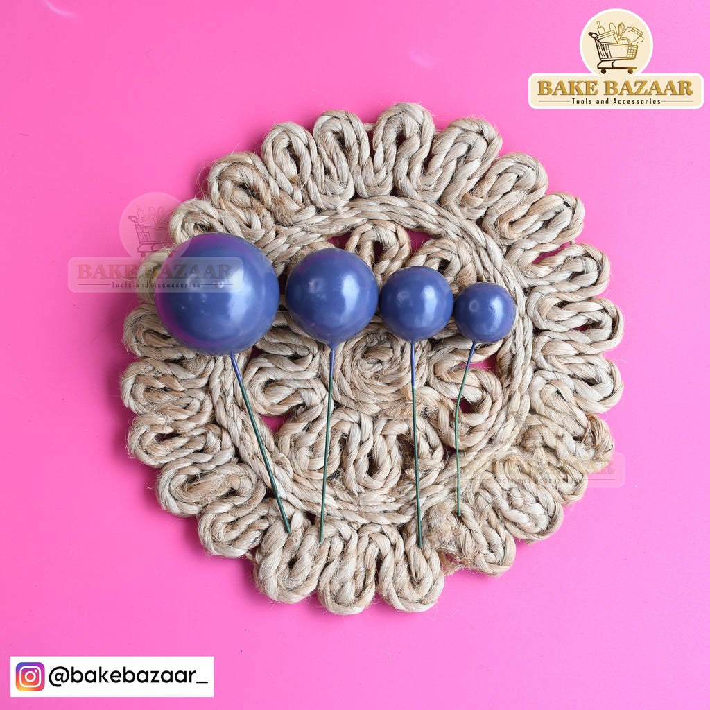 Dark Navy Blue Shining Faux Ball