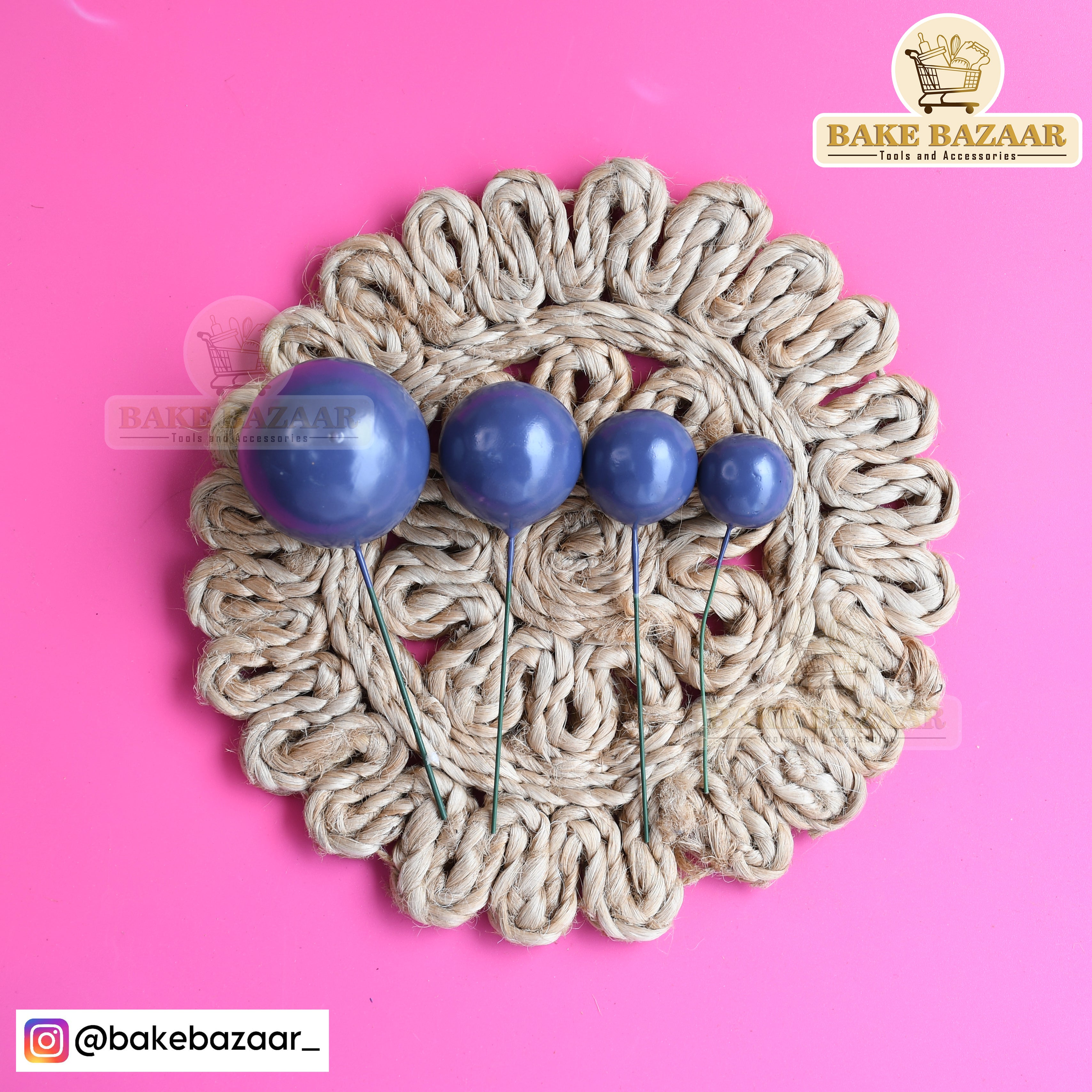 Dark Navy Blue Shining Faux Ball