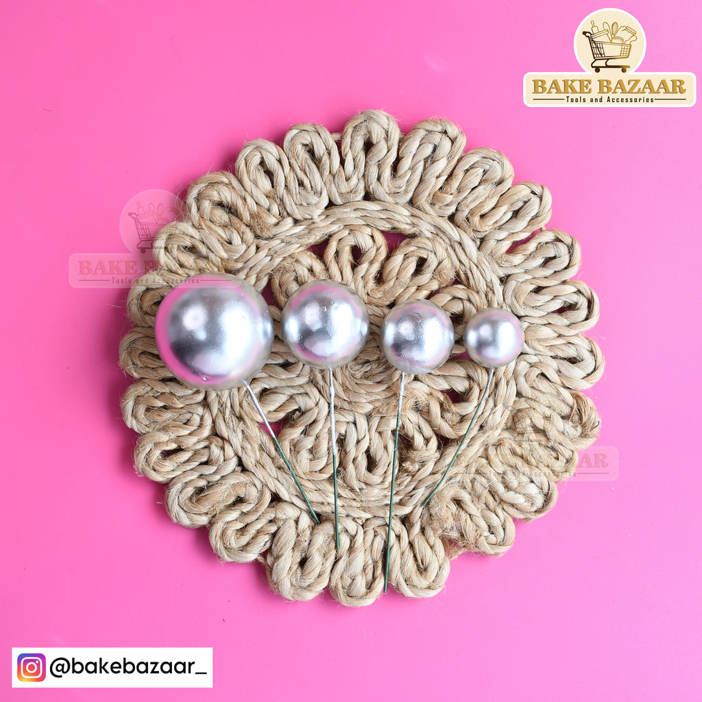 Silver Shining Faux Ball