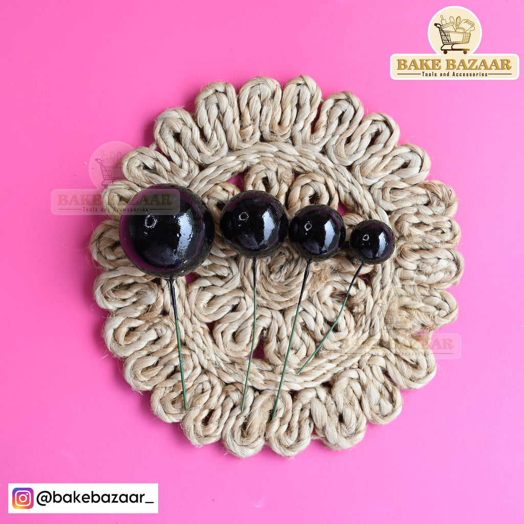 Black Shining Faux Ball