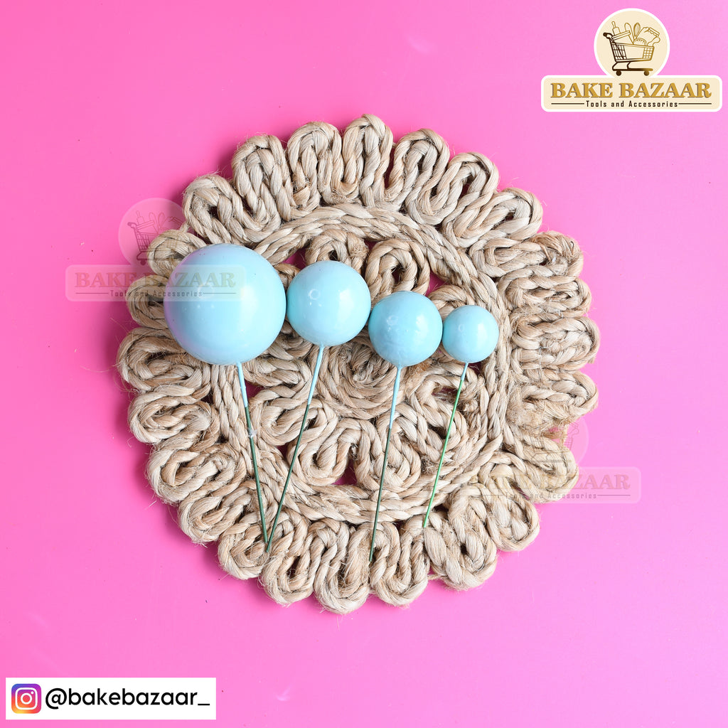 Blue Shining Faux Ball