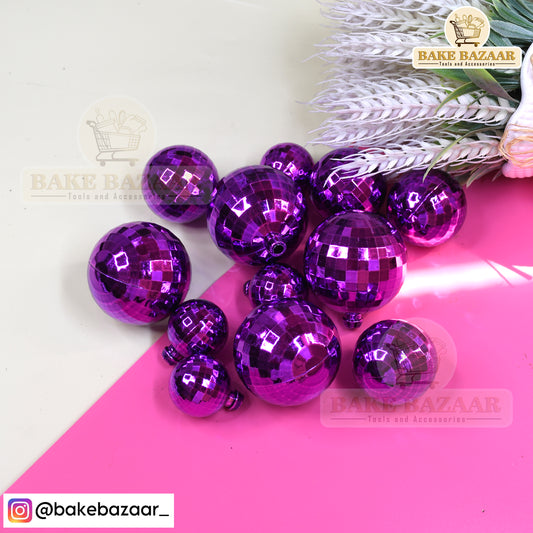 Dark Purple Disco Faux Ball