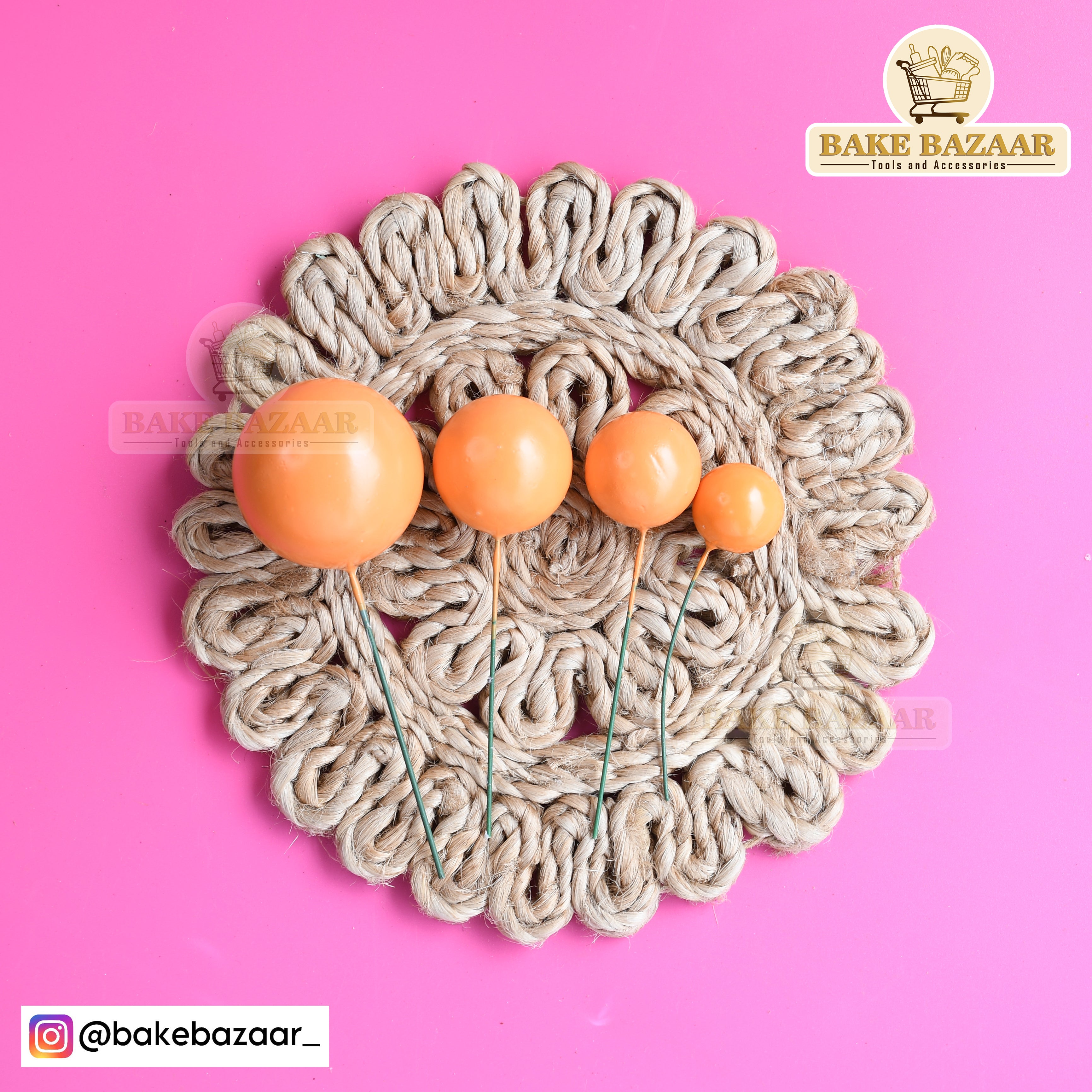 Orange Shining Faux Ball