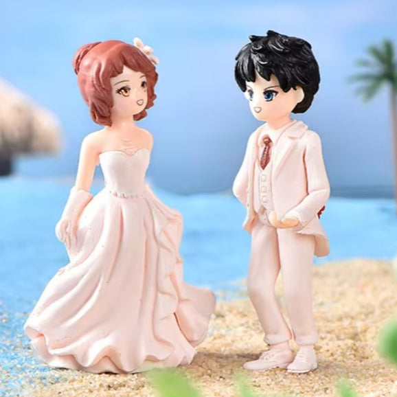 Couple Miniature , Romantic Wedding Couple Miniature  BBM042
