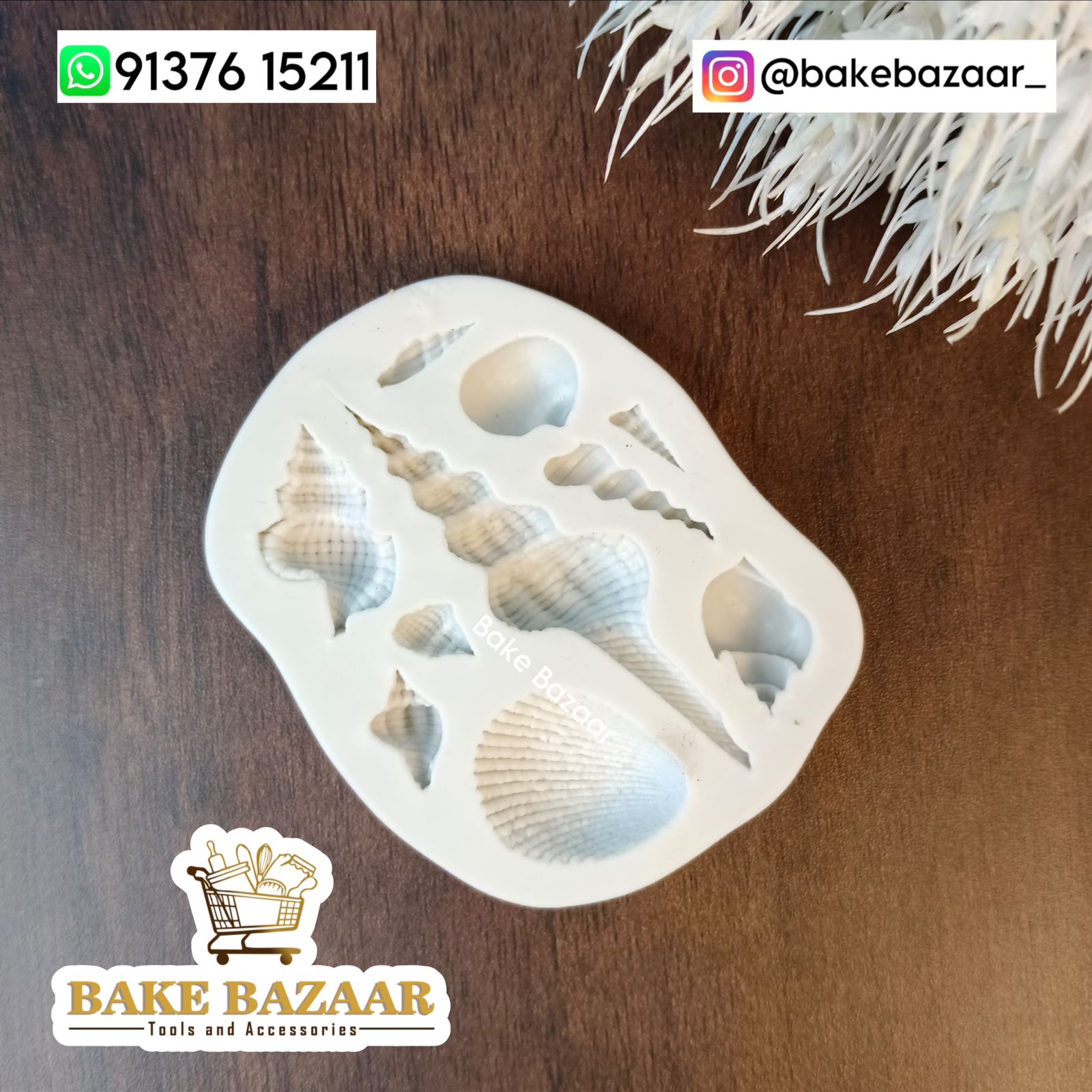 Marine Theme Silicone Seashell Fondant Mold