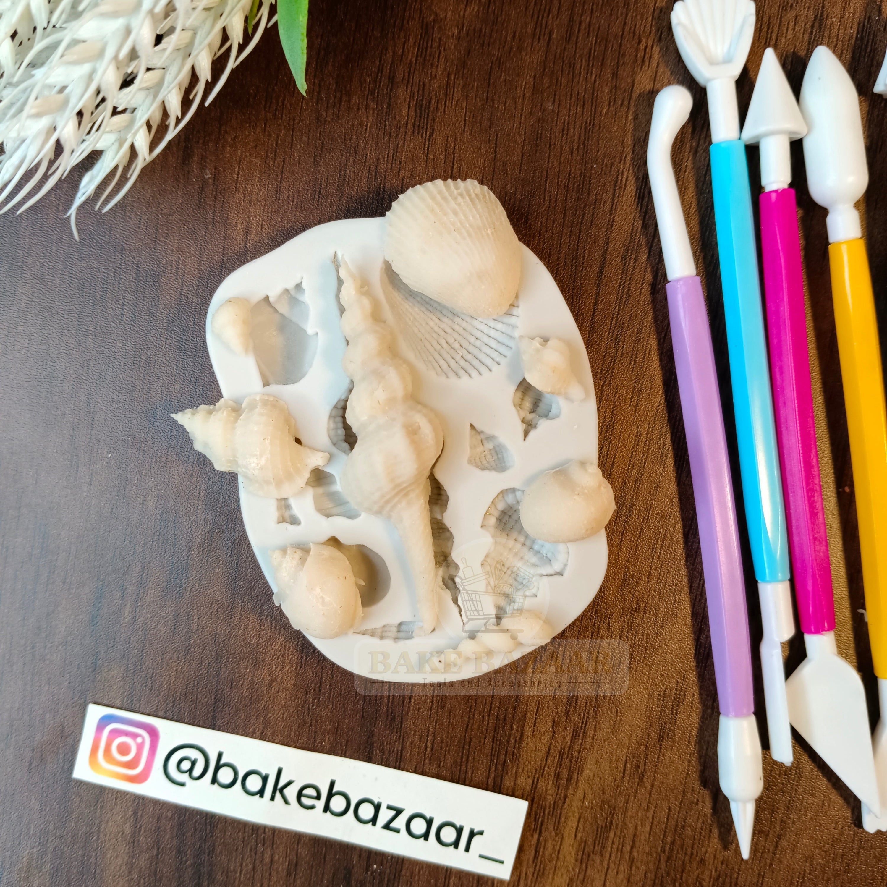 Marine Theme Silicone Seashell Fondant Mold