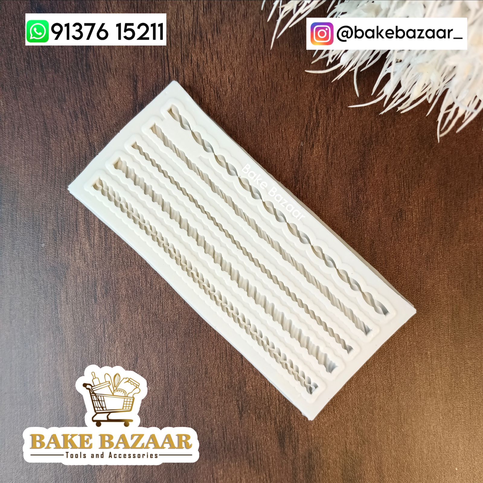 Silicone Rope Mold, 3D Pearl Fondant Molds