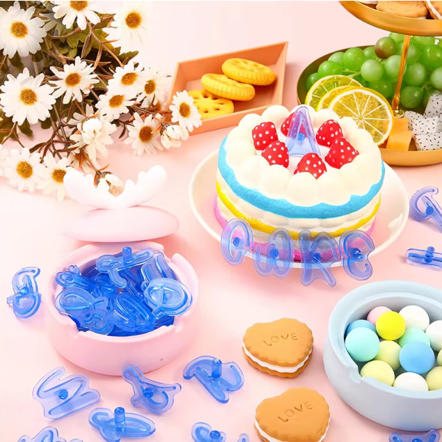 Uppercase Alphabet Cake Stamp Set 26pcs