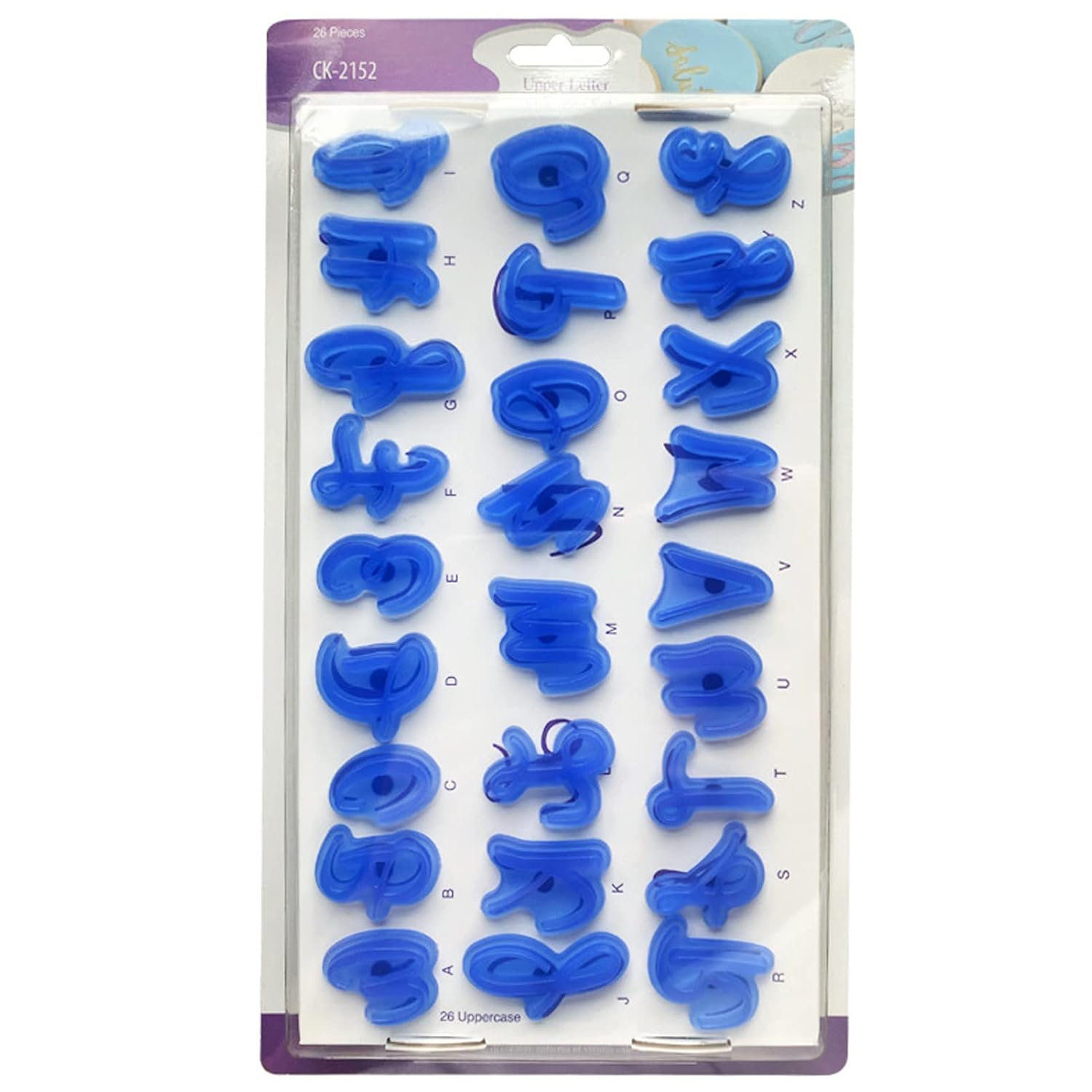 Uppercase Alphabet Cake Stamp Set 26pcs