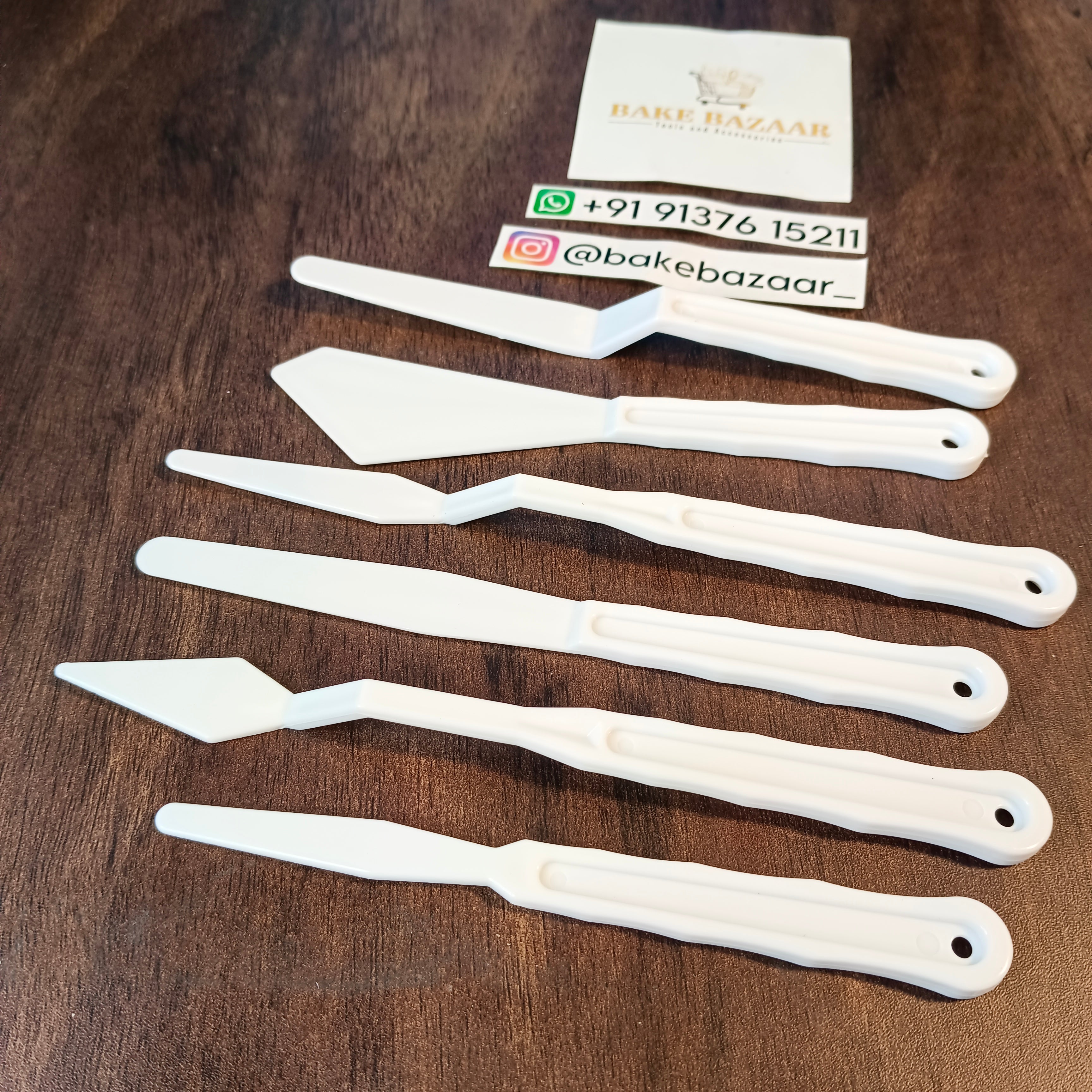 Mixed Plastic Palette Knife Set 5pcs