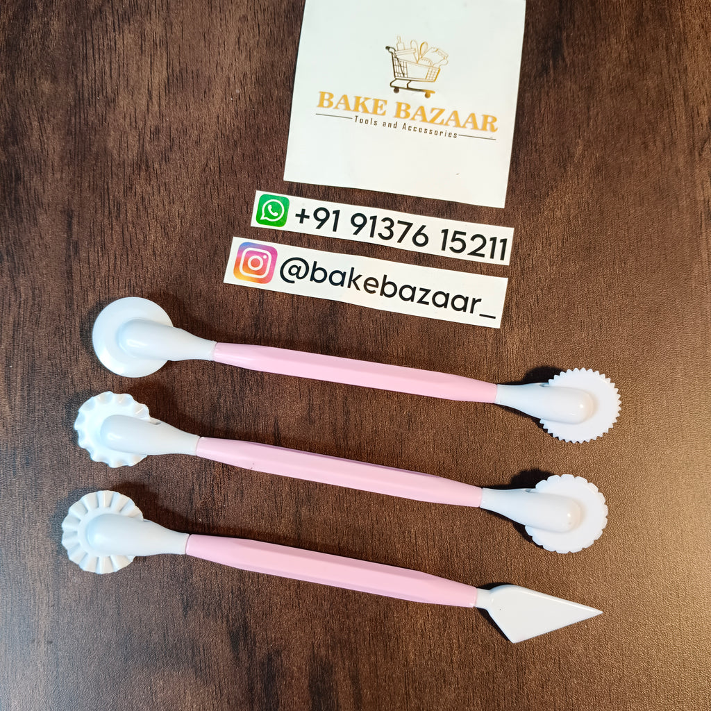 Cake Tool engraving knife lace decorating fondant cutter tools sugar craft  3 pc se