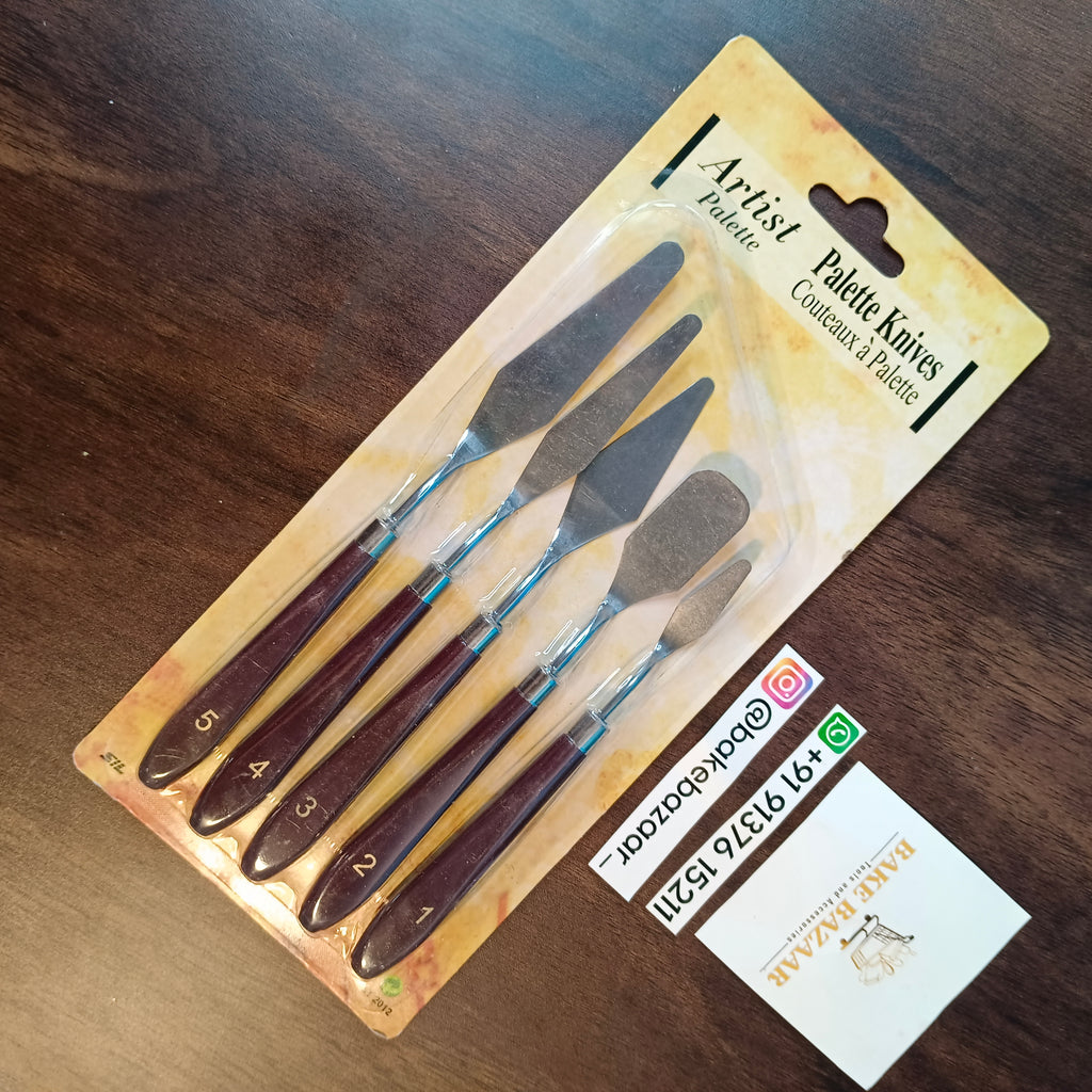 Stainless Steel Palette Knife Set 5 PCS