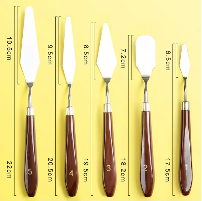 Stainless Steel Palette Knife Set 5 PCS