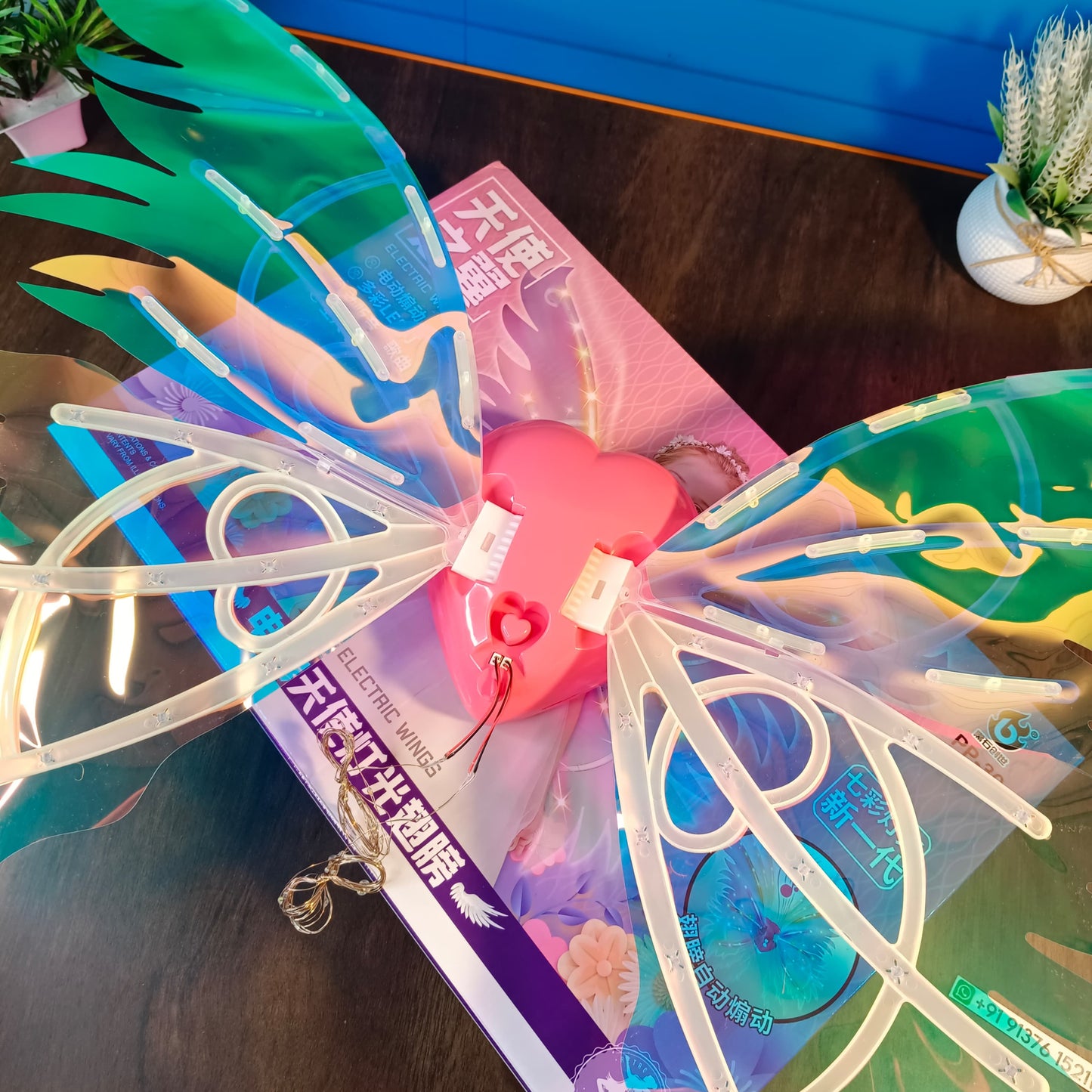 Light Up Fairy Wings for Girls, Electric Moving Butterfly Wings