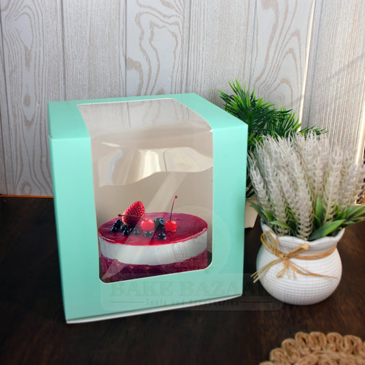 Tall Cake Boxes for Wedding Cake [8x8x8 Inch] Green