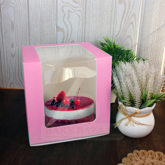 Tall Cake Boxes for Wedding Cake [8x8x8 Inch] Pink