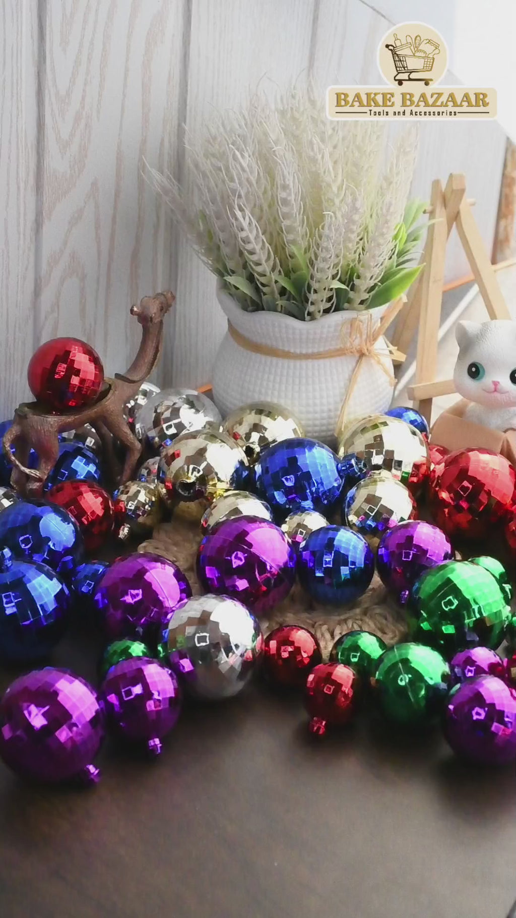 Golden Disco Faux Ball